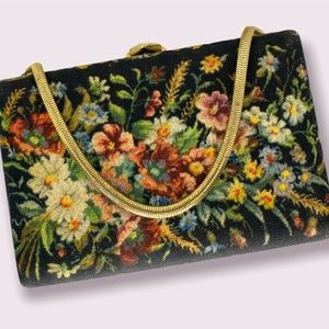 Vintage  VOLUPTE  Floral Evening Purse